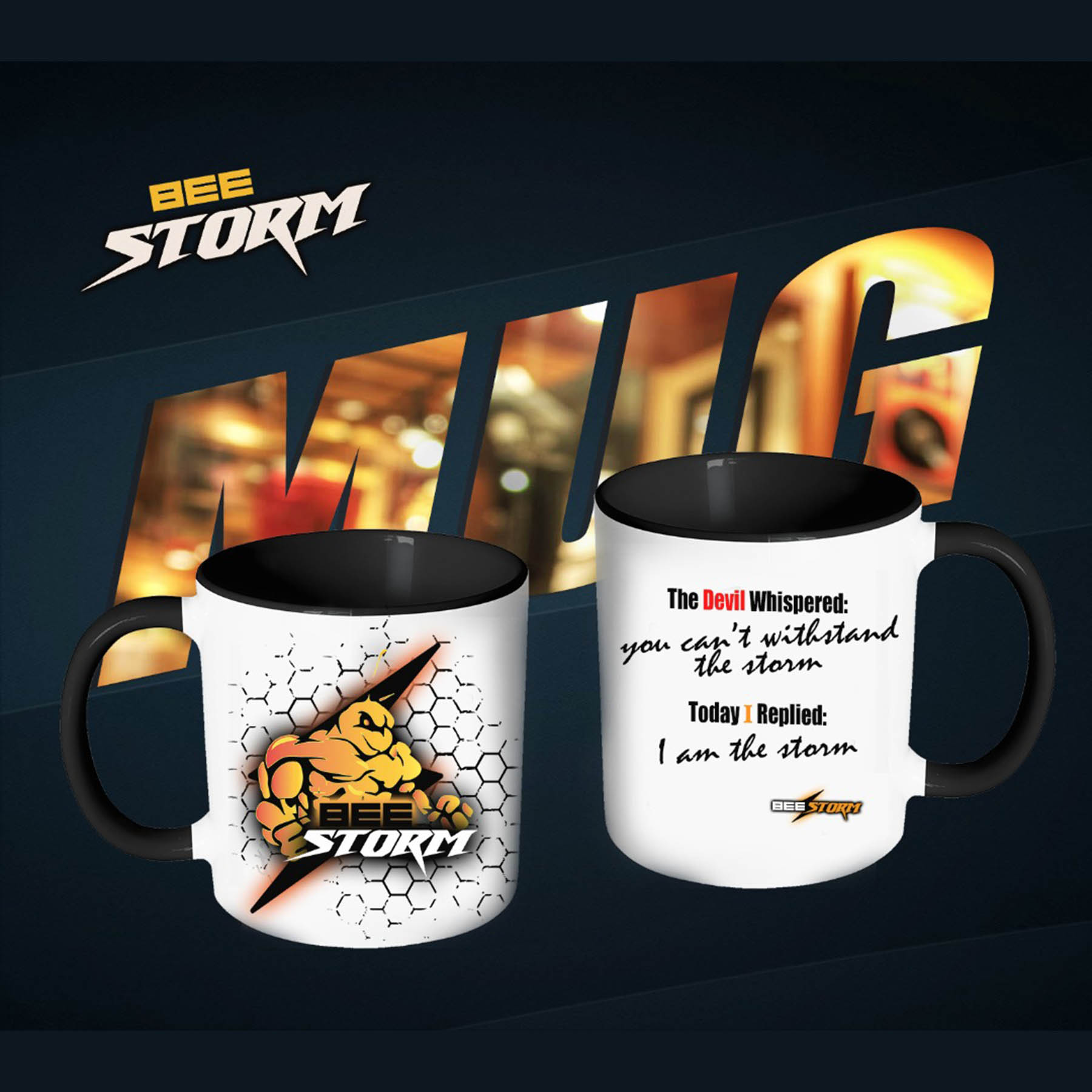 BeeStorm Quote Mug